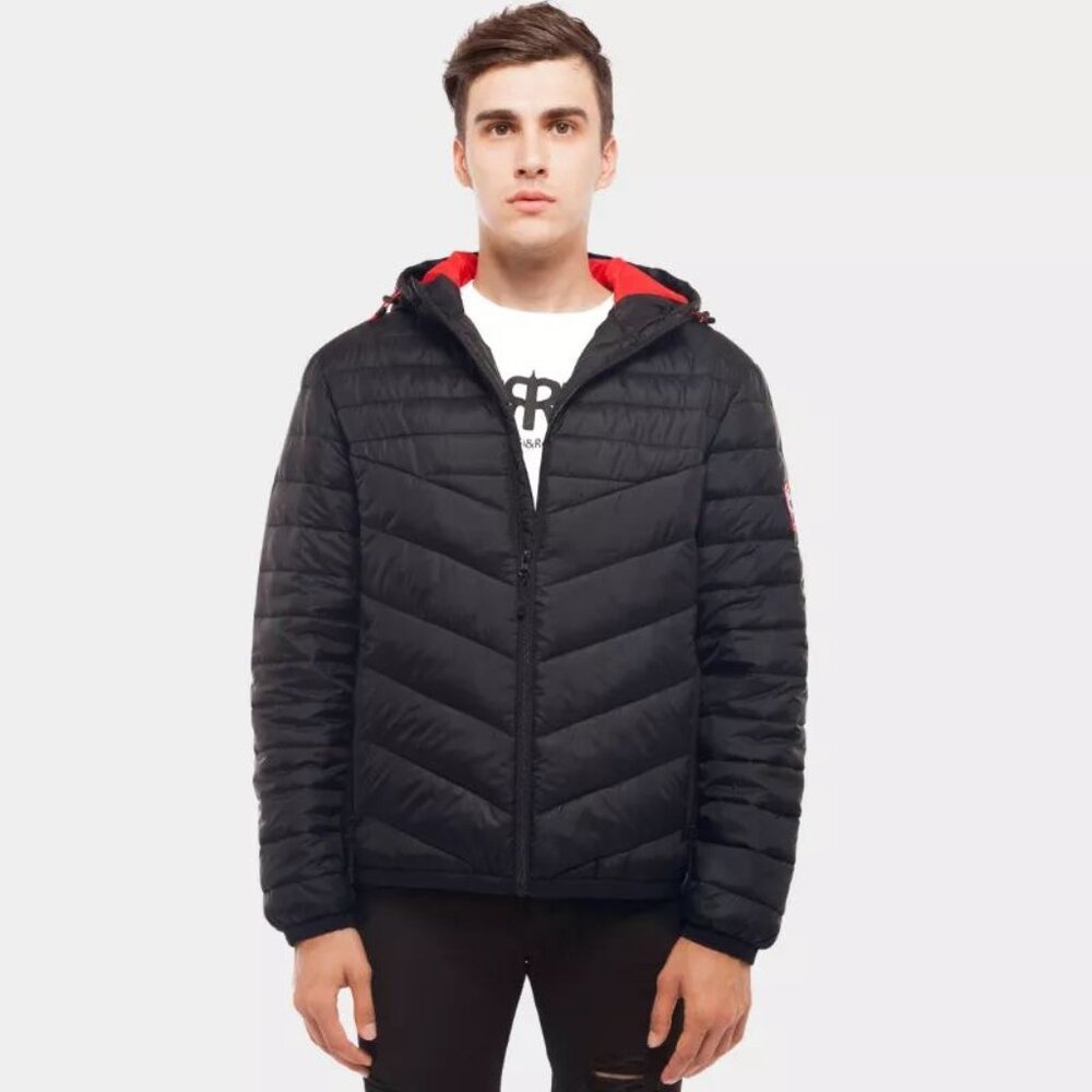 Rokka&Rolla Men's Light Puffer Jacket Coat